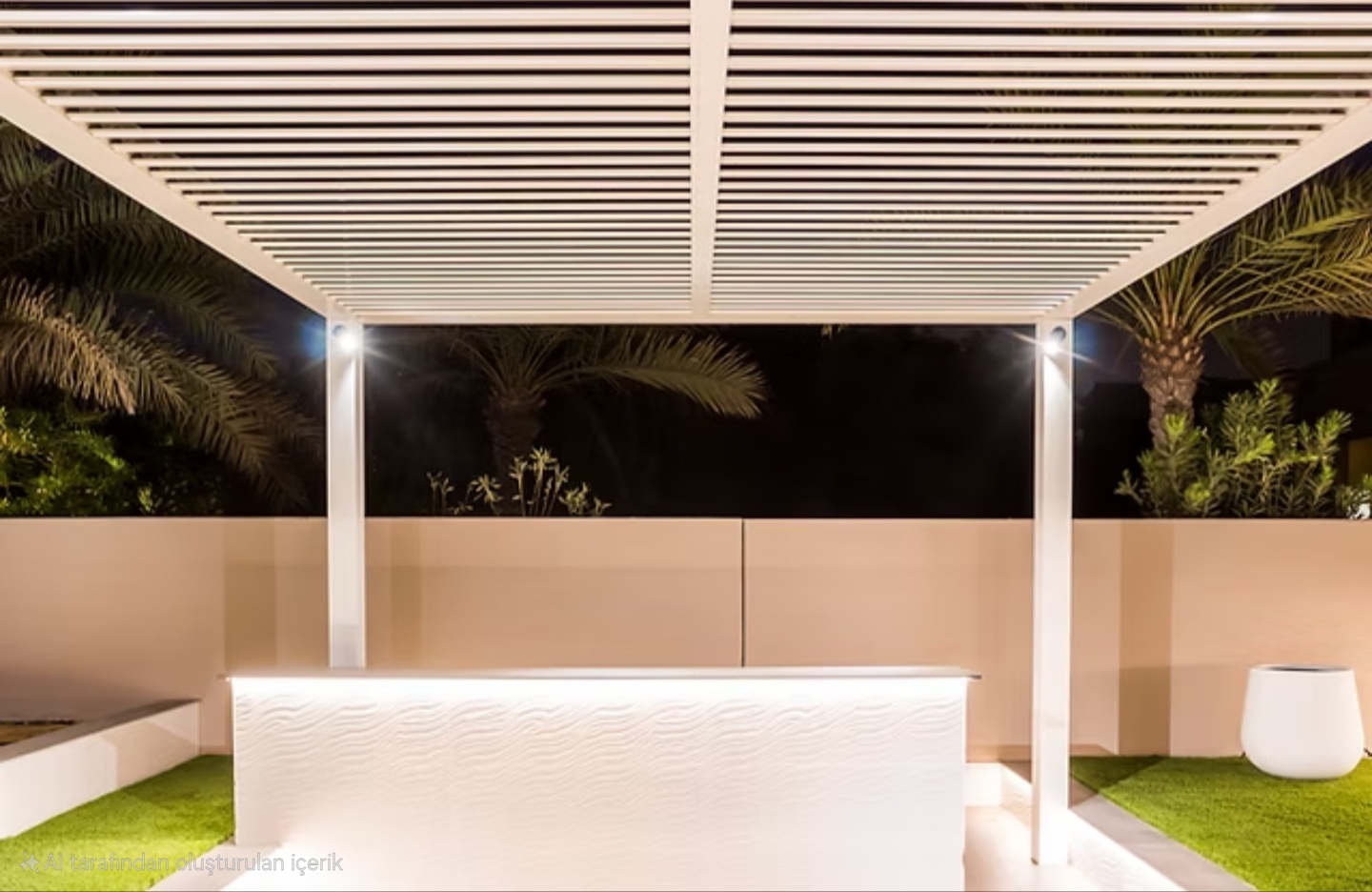 Villa bahçesi için cam ve alüminyum veranda kapatma sistemi